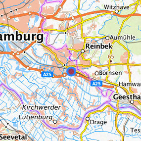 Lage in der gesuchten Region 