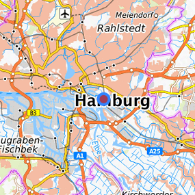 Location in the requested region 