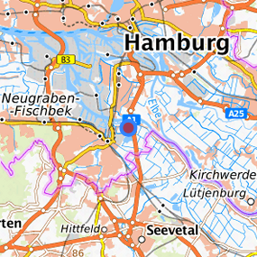 Lage in der gesuchten Region 