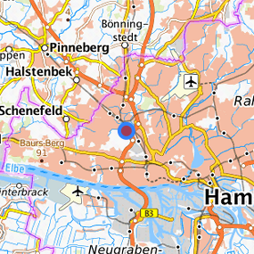 Location in the requested region 