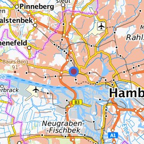 Lage in der gesuchten Region 