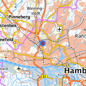 Lage in der gesuchten Region 