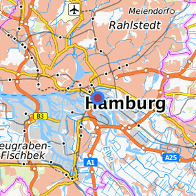 Location in the requested region 
