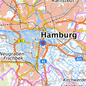 Location in the requested region 