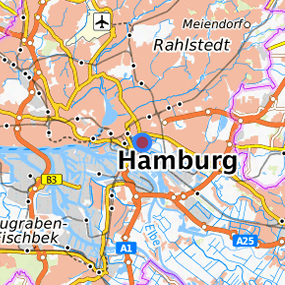 Lage in der gesuchten Region 