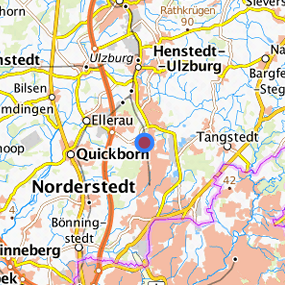 Lage in der gesuchten Region 