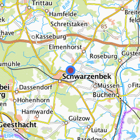 Lage in der gesuchten Region 
