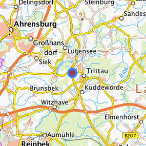 Lage in der gesuchten Region 