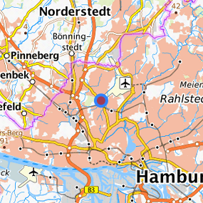 Location in the requested region 