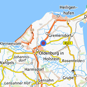 Lage in der gesuchten Region 